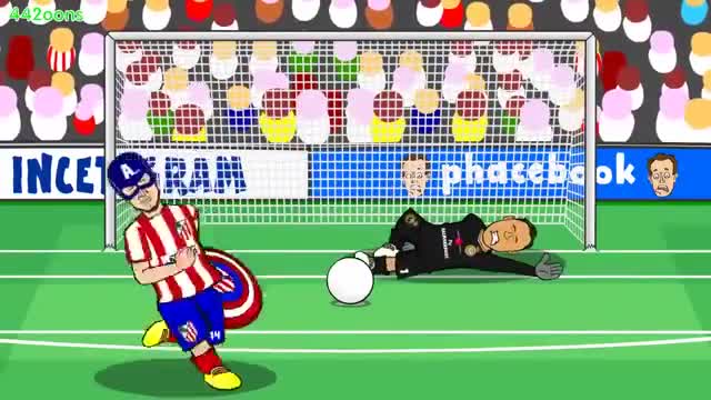 Mô phỏng hài hước trận đấu căng thẳng giữa Real và Atletico