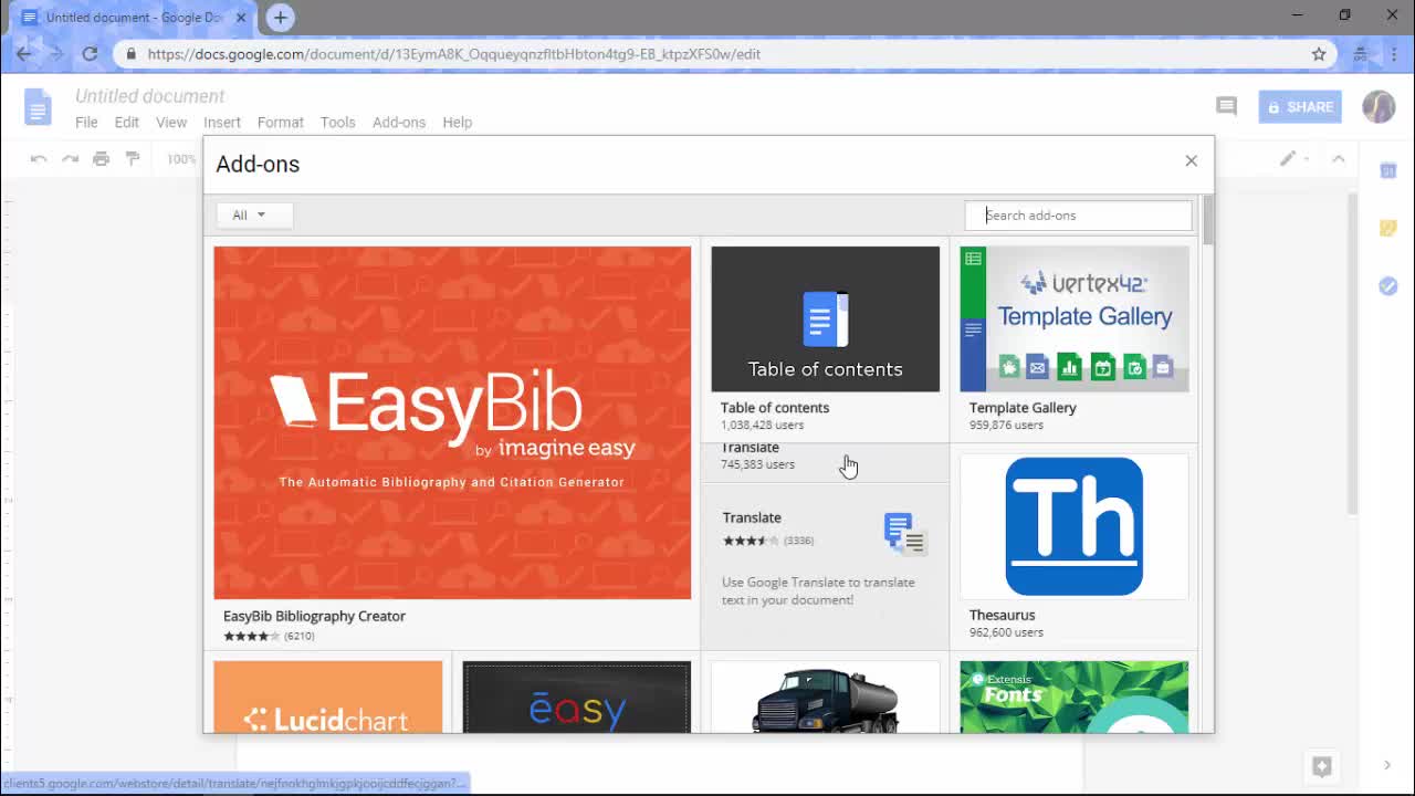 Hướng dẫn cài đặt tiện ích mở rộng cho Google Docs