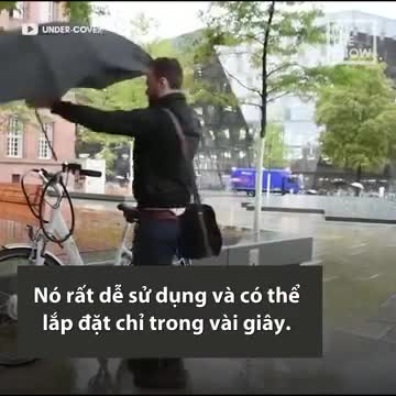 Ô che mưa chuyên dành cho người đạp xe