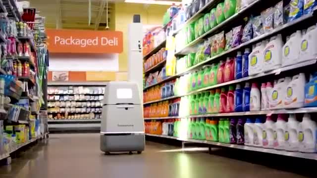 Robot quét kệ hàng trong 90 giây ở Mỹ