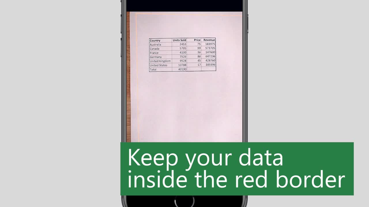 Chèn dữ liệu từ ảnh vào Excel
