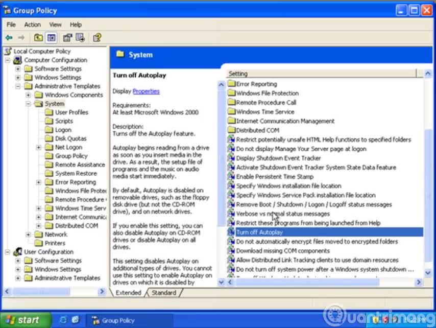 Tắt tính năng Autoplay trên Windows