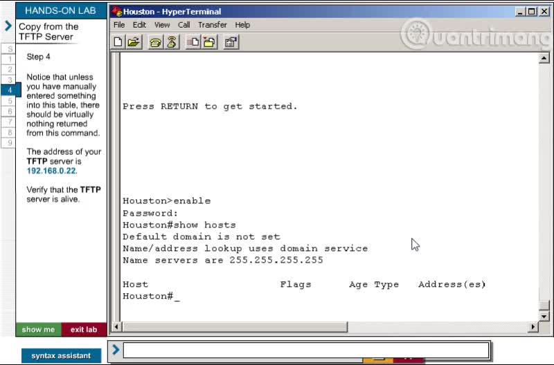 Copy from the TFTP Server 