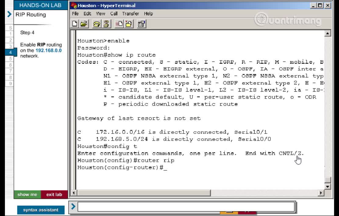 CCNA Lab RIP Routing