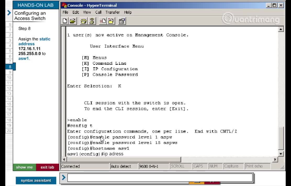 Configuring Access Switch