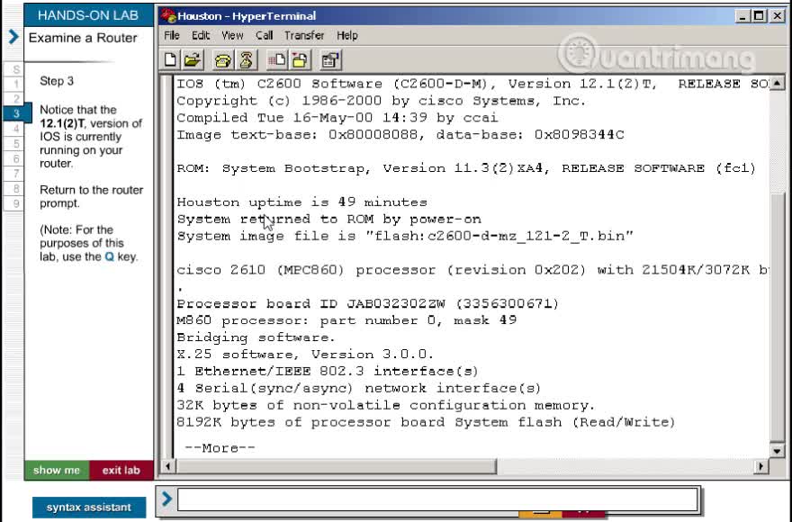Examine a Router