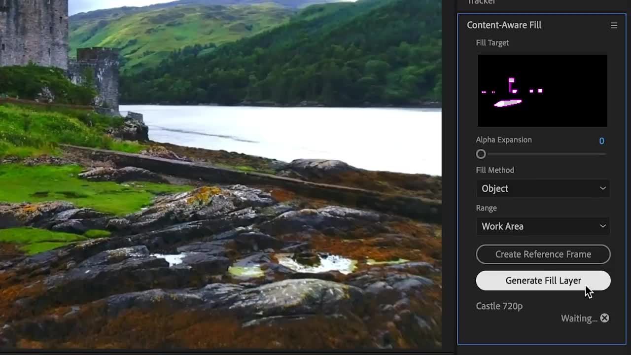 Content Aware Fill for video in After Effects April 2019 