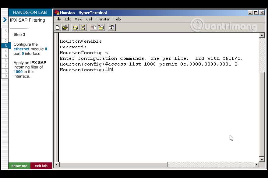 IPX SAP Filtering