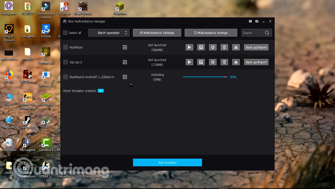 Hướng dẫn mở nhiều cửa sổ giả lập Nox Player cùng lúc