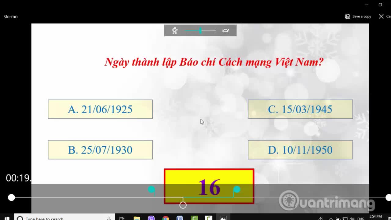 Cách tạo hiệu ứng slow motion cho video trên Windows 10