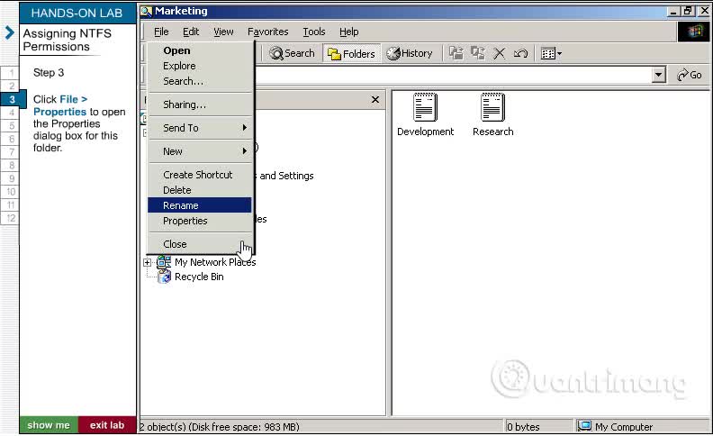 Phân quyền truy cập với định dạng NTFS