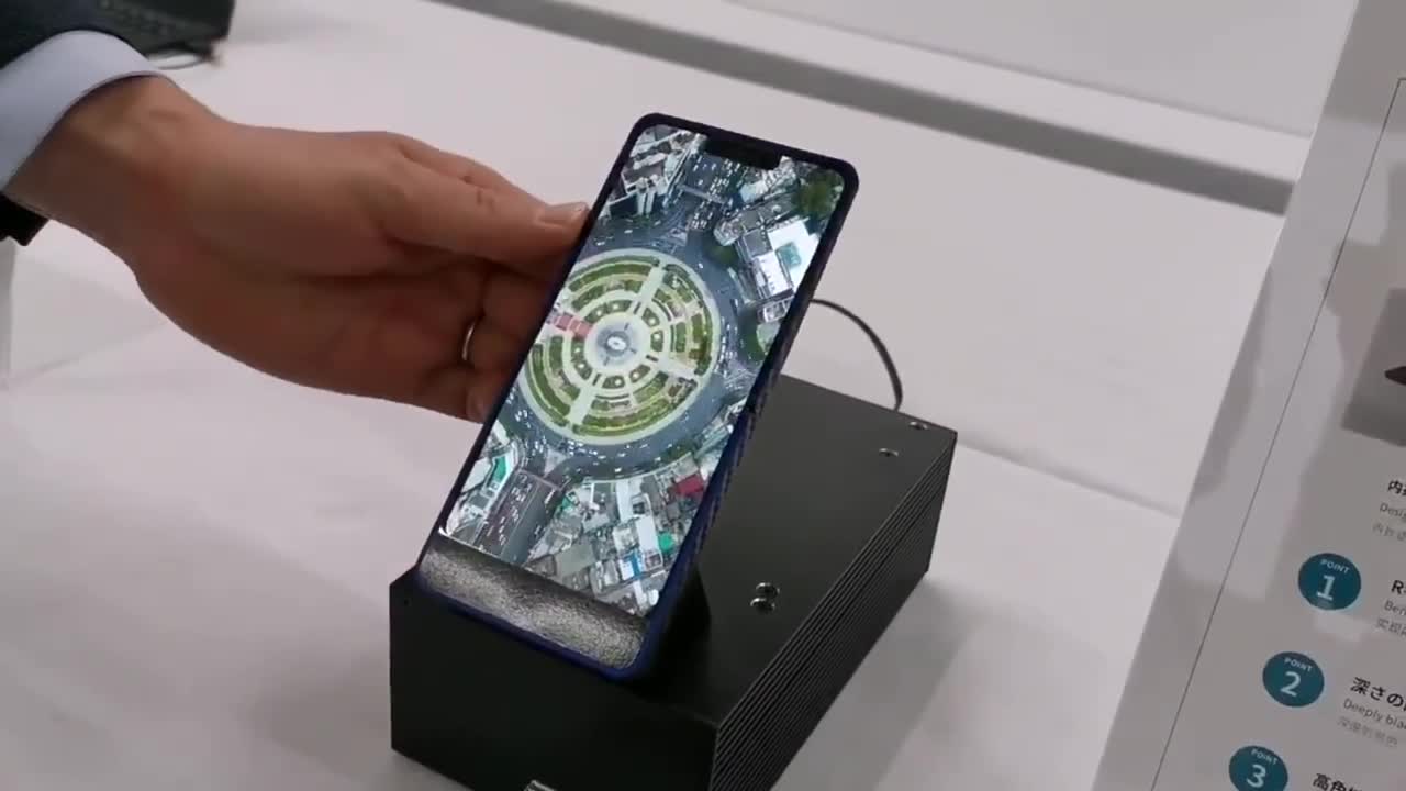 Sharp Foldable AMOLED prototype Apr 2019