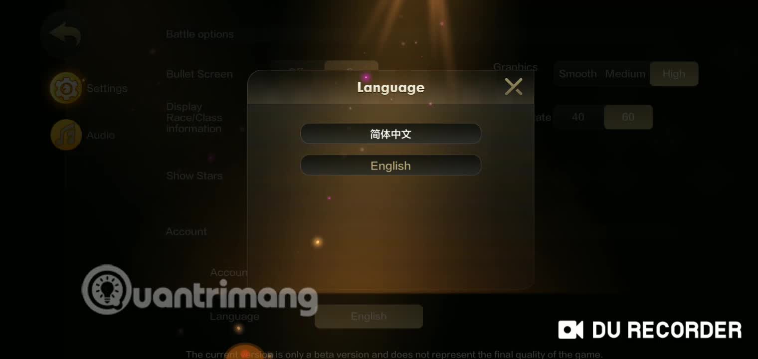 Cách chuyển ngôn ngữ Auto Chess Mobile sang tiếng Anh
