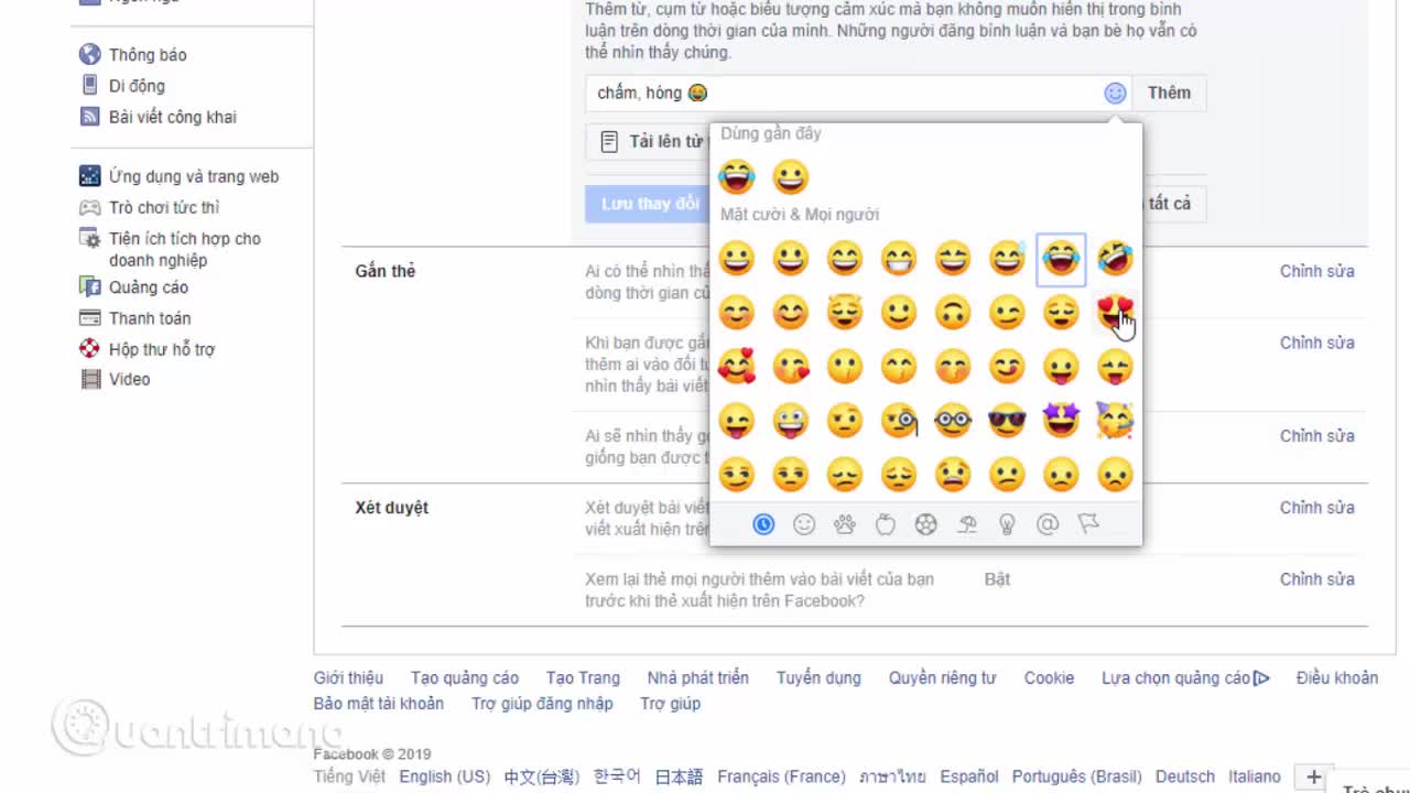 Cách ẩn bình luận trên Facebook bằng từ khóa