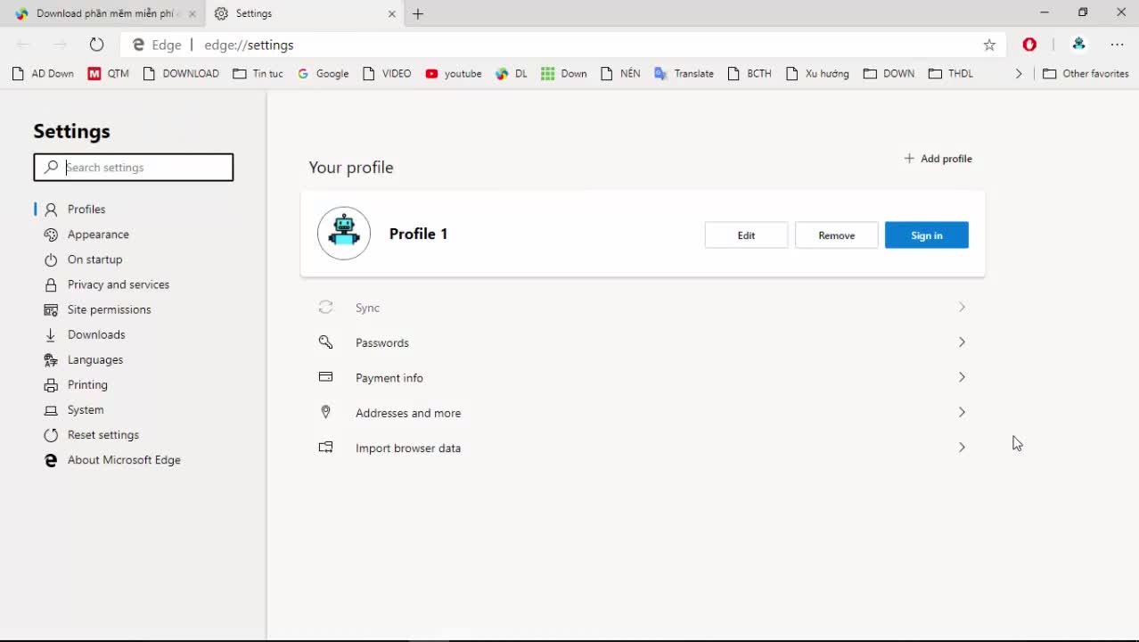 Tùy chỉnh kích cỡ chữ trên Microsoft Edge Chromium