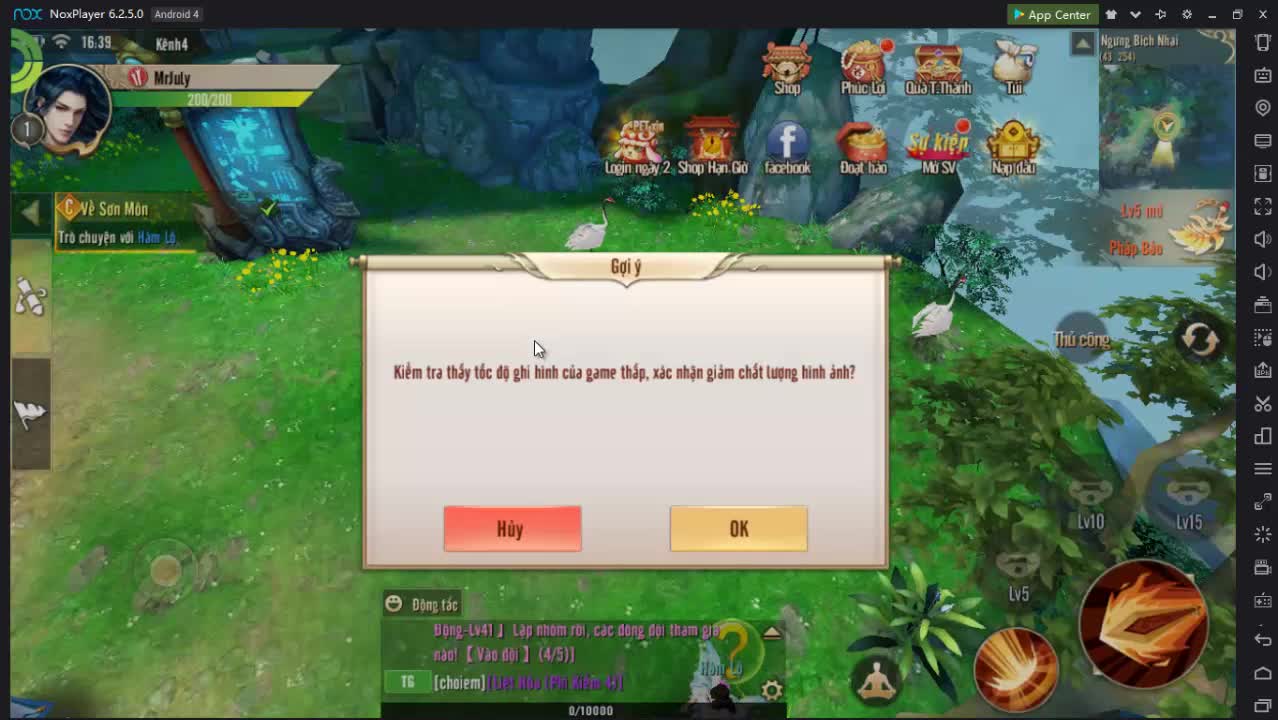 Cách chơi Thục Sơn Kỳ Hiệp Mobile trên PC