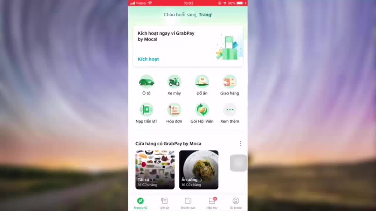 Hướng dẫn xem mã ưu đãi trên Grab