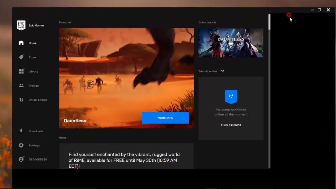 Tải và cài đặt Dauntless trên PC từ Epic Games Launcher