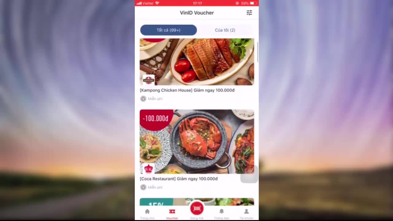 Cách lấy voucher giảm giá trên VinID