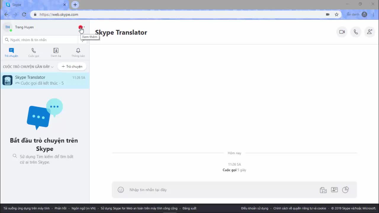 Hướng dẫn bật chế độ nền tối cho Skype for Web