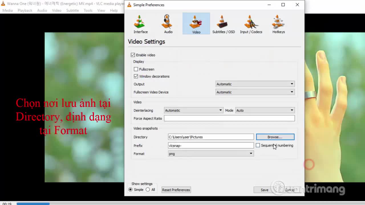 Cách chụp ảnh video trên VLC