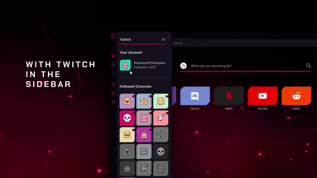 Opera GX GAMING BROWSER Opera for Computers Opera