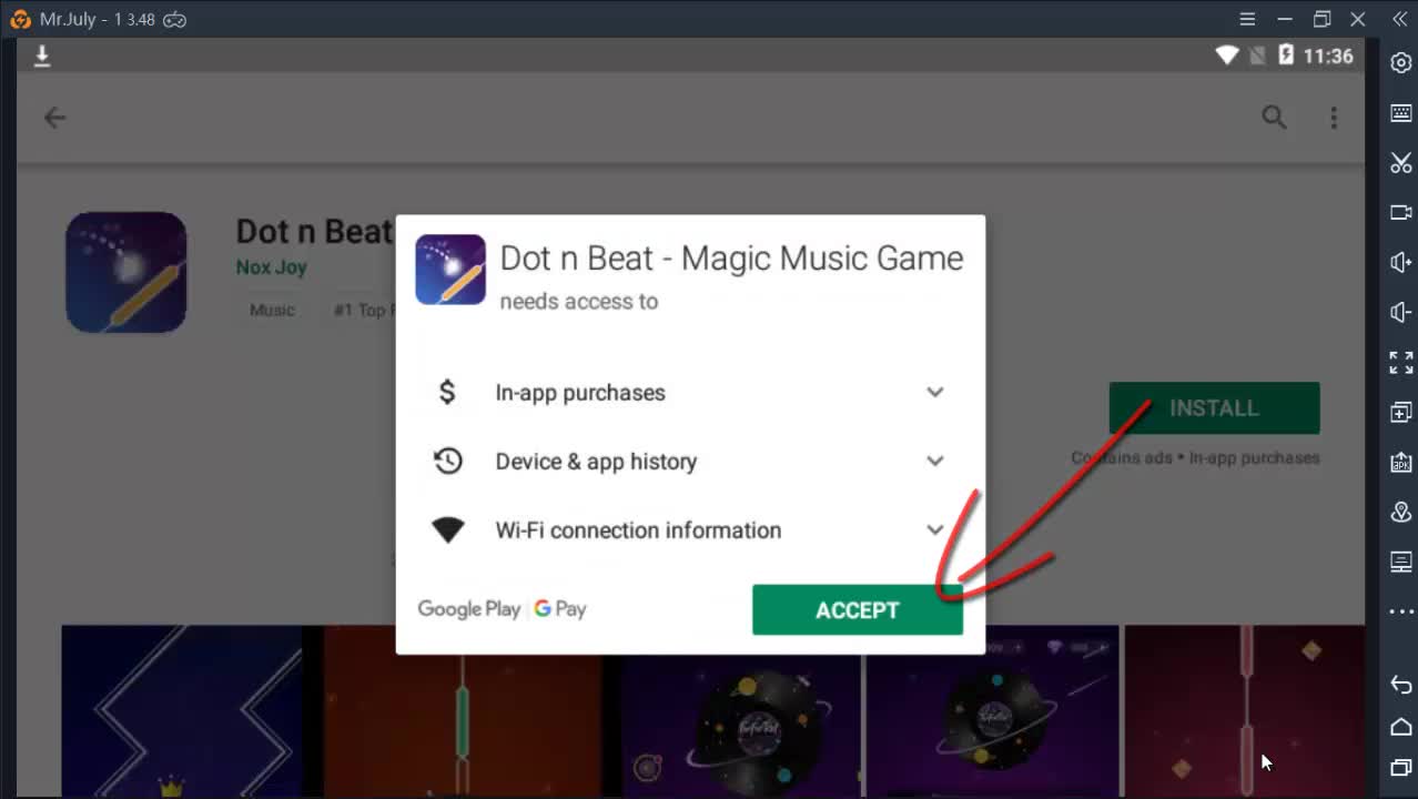 Cách cài đặt và chơi Dot n Beat trên máy tính