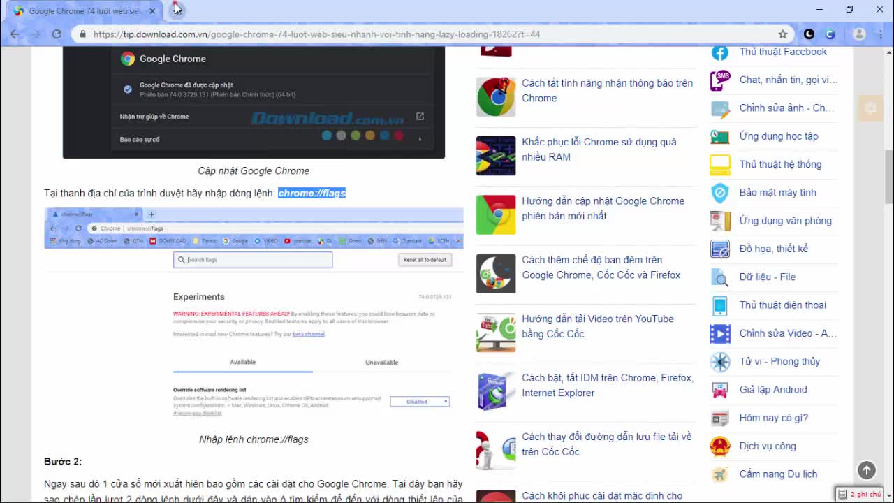 Hướng dẫn kích hoạt tính năng Lazy Loading trên Google Chrome