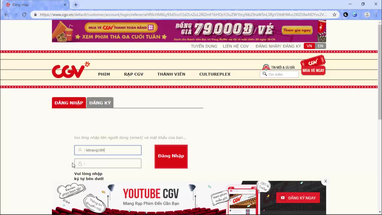 Hướng dẫn đặt vé xem phim trên Moveek