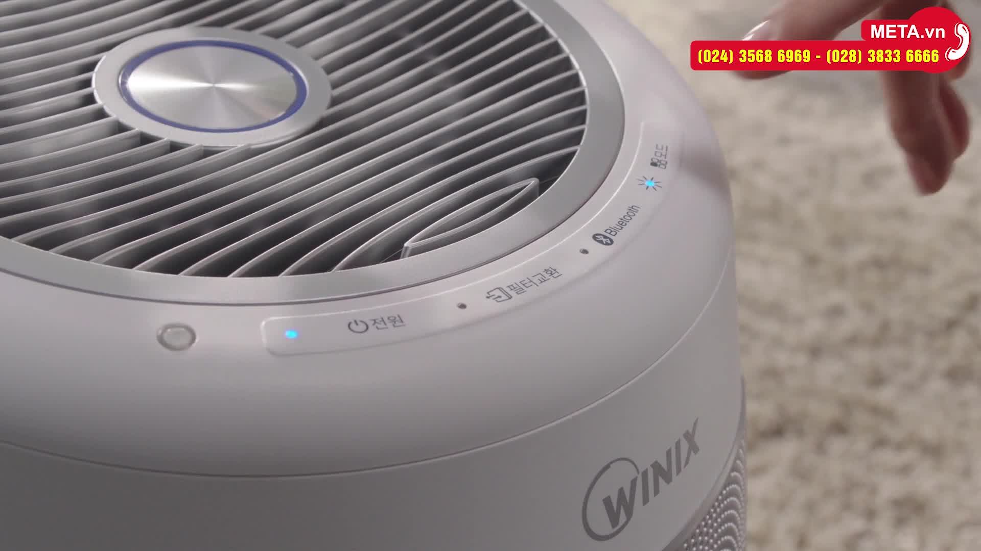 Máy lọc không khí Winix Tower QS (40m2) tích hợp máy nghe nhạc
