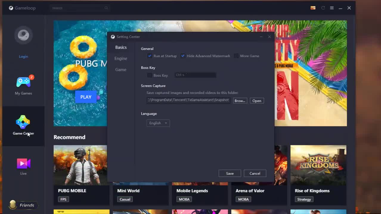 Tencent Gaming Buddy không hiện Google Installer