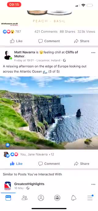 Matt Navarra New! Facebook now let’s you double tap a post to Like it on iOS