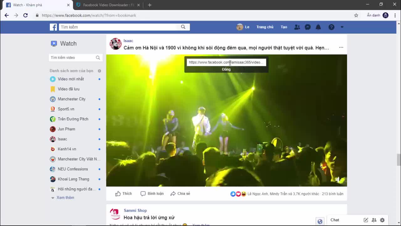 Hướng dẫn tải video Facebook bằng công cụ Filevid