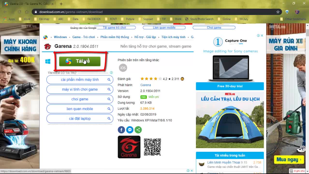 Cách tải và cài đặt Garena trên máy tính