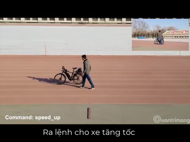 Xe đạp tự lái được điều khiển bằng chip Tianjic