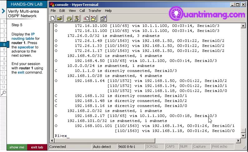 CCNP BSCN Lab: Configure Multi area OSPF Network II