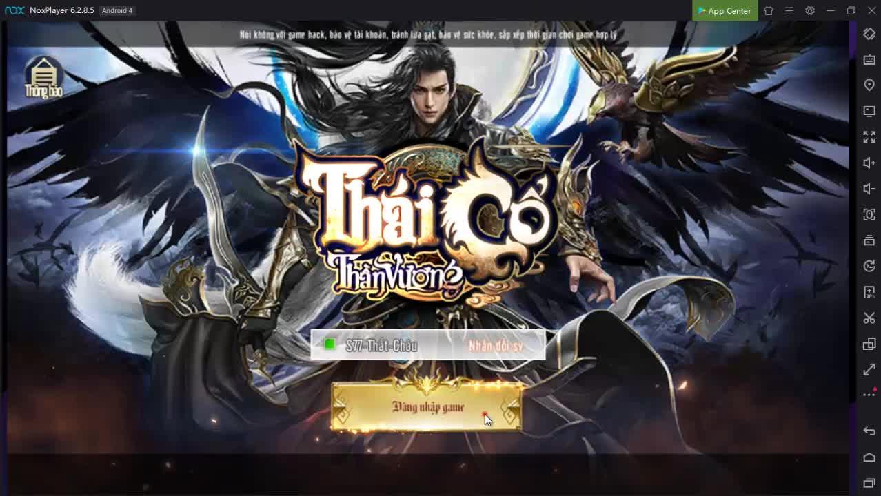 Cách nhập giftcode Thái Cổ Thần Vương