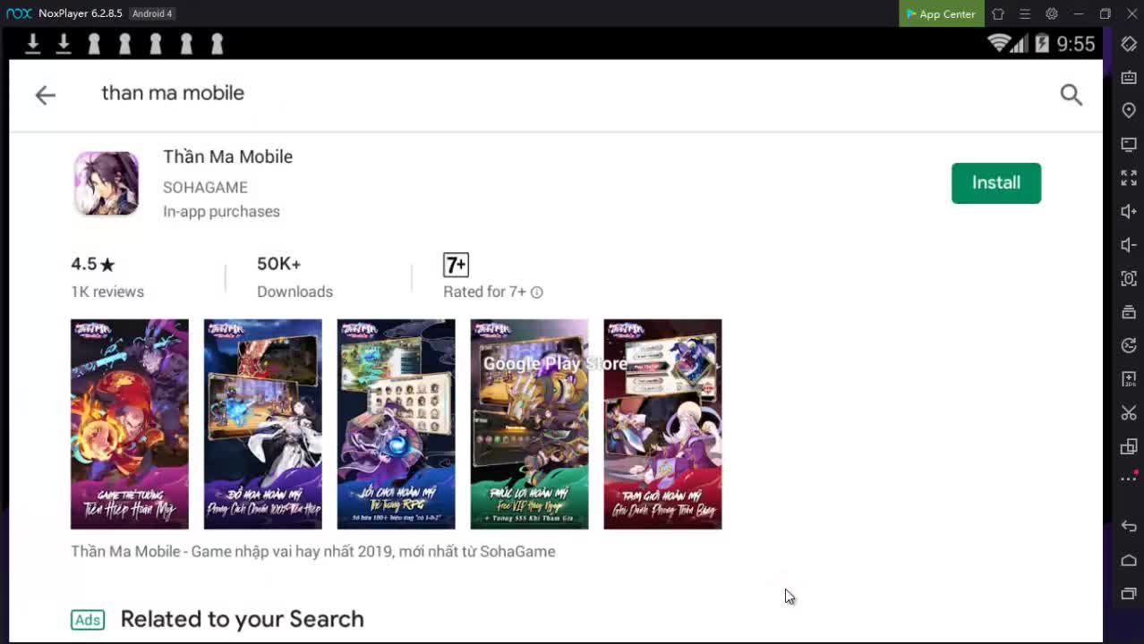 Cách cài đặt và chơi Thần Ma Mobile trên PC
