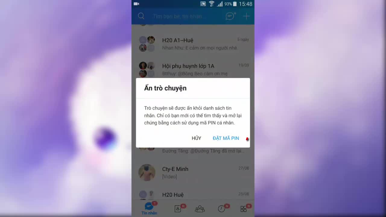 Cách ẩn cuộc trò chuyện Zalo trên điện thoại - Download.com.vn