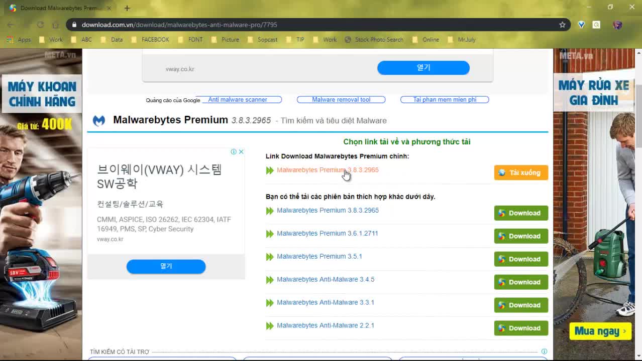 Cài đặt Malwarebytes Anti-Malware để quét virus máy tính