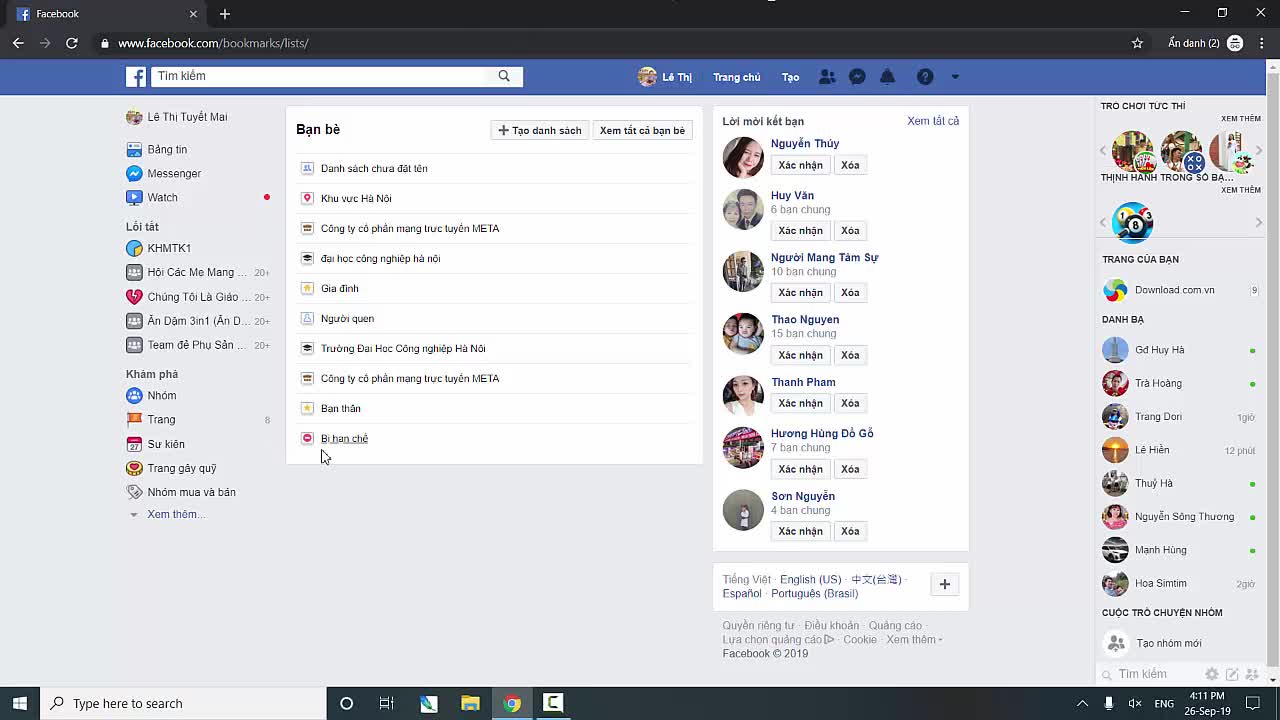 Cách tạo danh sách bạn bè bị hạn chế trên Facebook - Download.com.vn