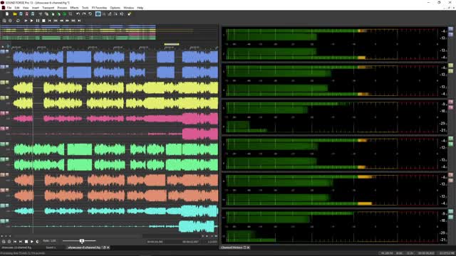 Peak Meter V2 của Sound Forge Pro