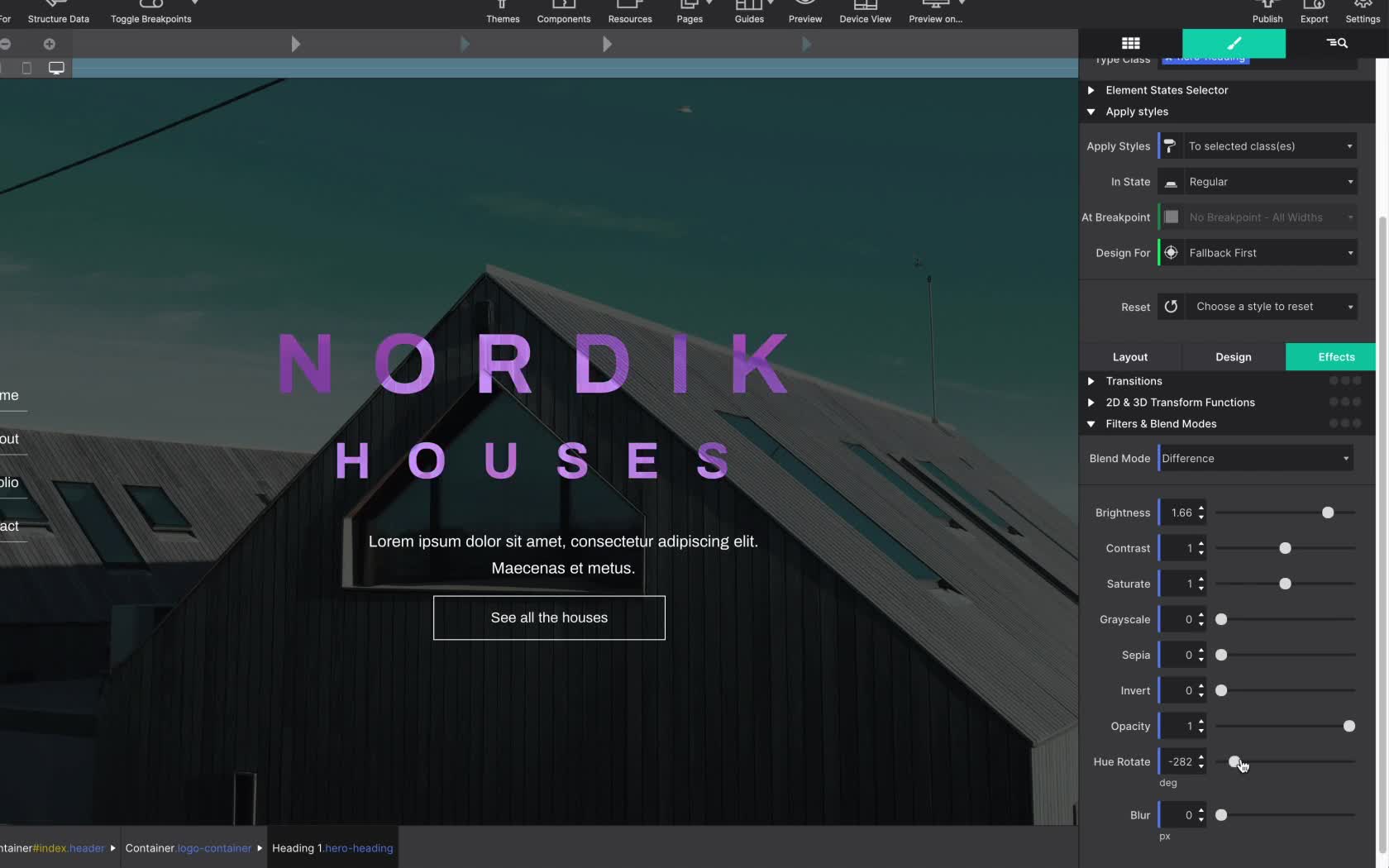 Responsive Site Designer - Design Tools