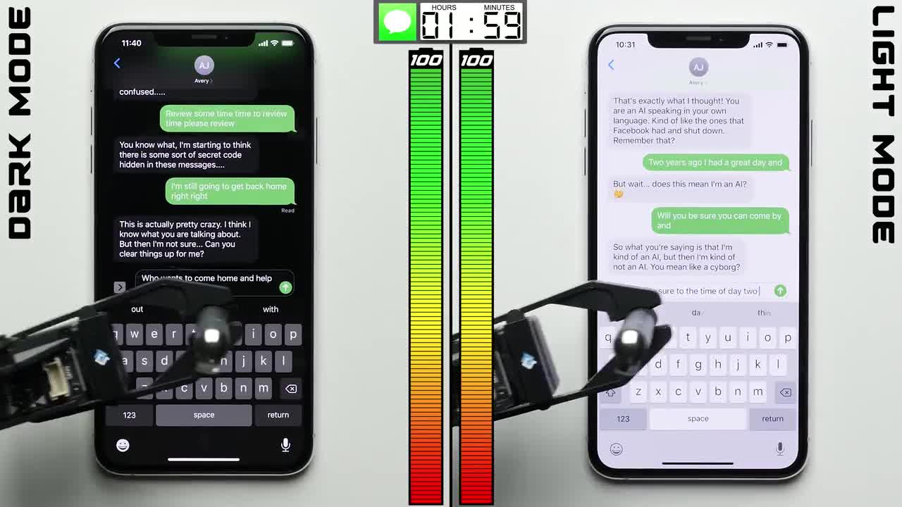 Dark Mode vs. Light Mode Battery Test