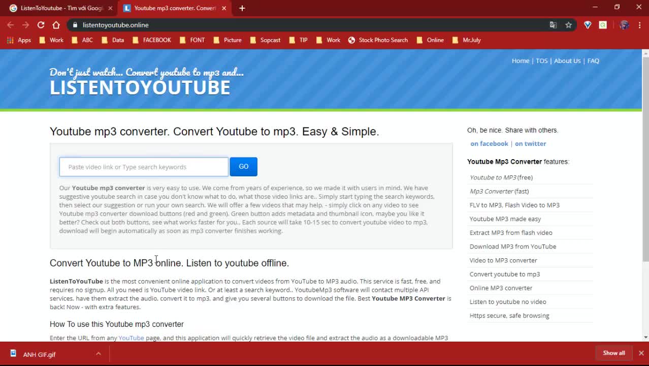 Cách tải nhạc MP3 từ Youtube không dùng phần mềm