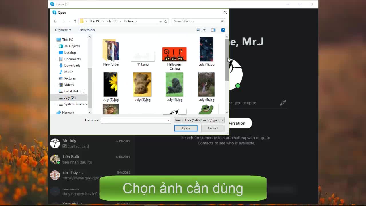 Cách thay đổi ảnh đại diện trên Skype