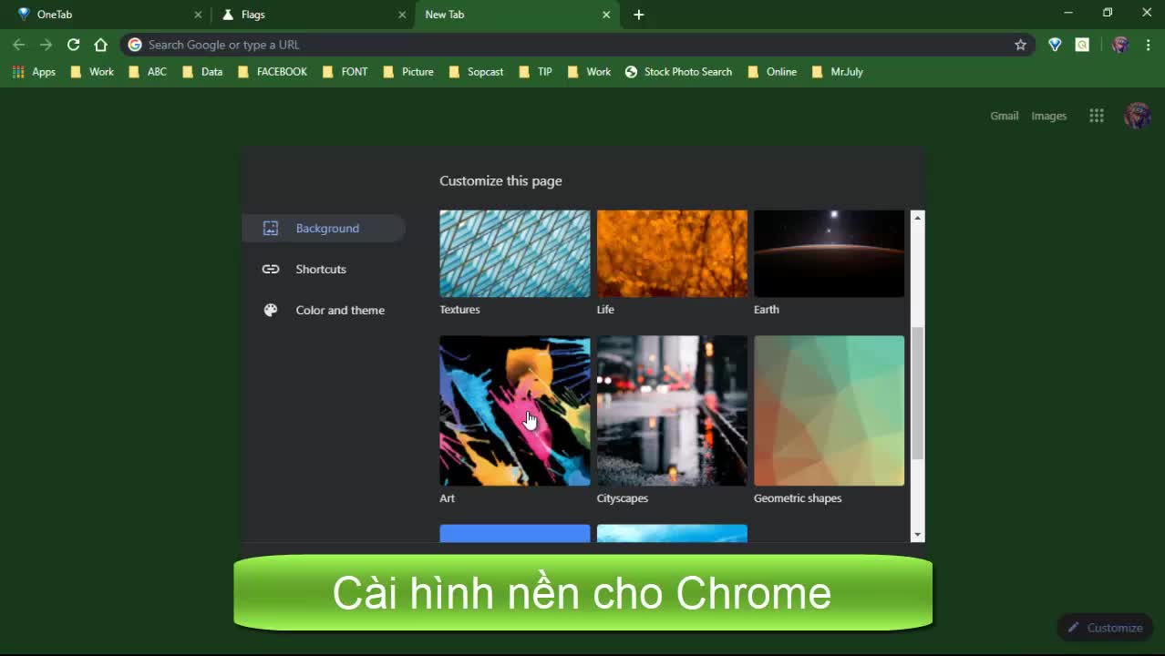 Tùy biến giao diện Chrome theo ý thích