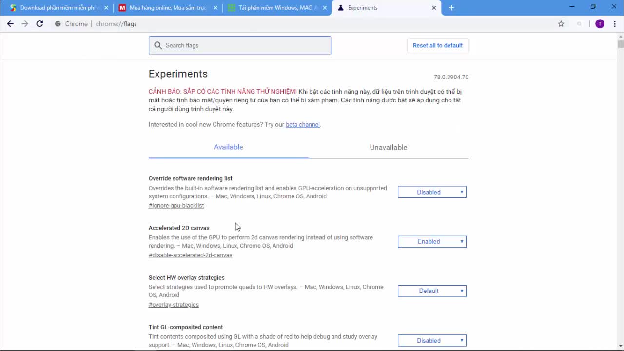 Hướng dẫn tắt hiển thị tab trên Google Chrome