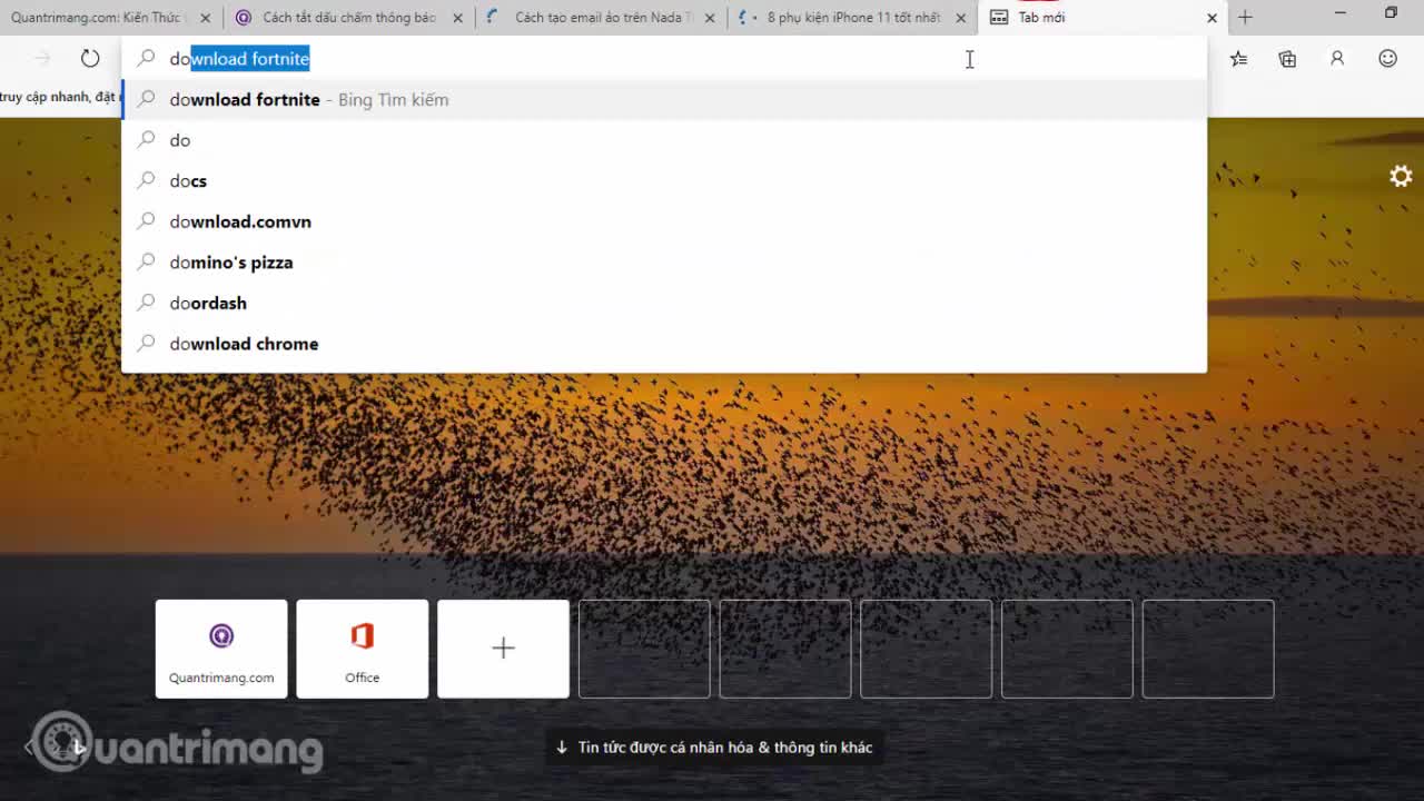 Cách gộp tab trên Microsoft Edge Chromium