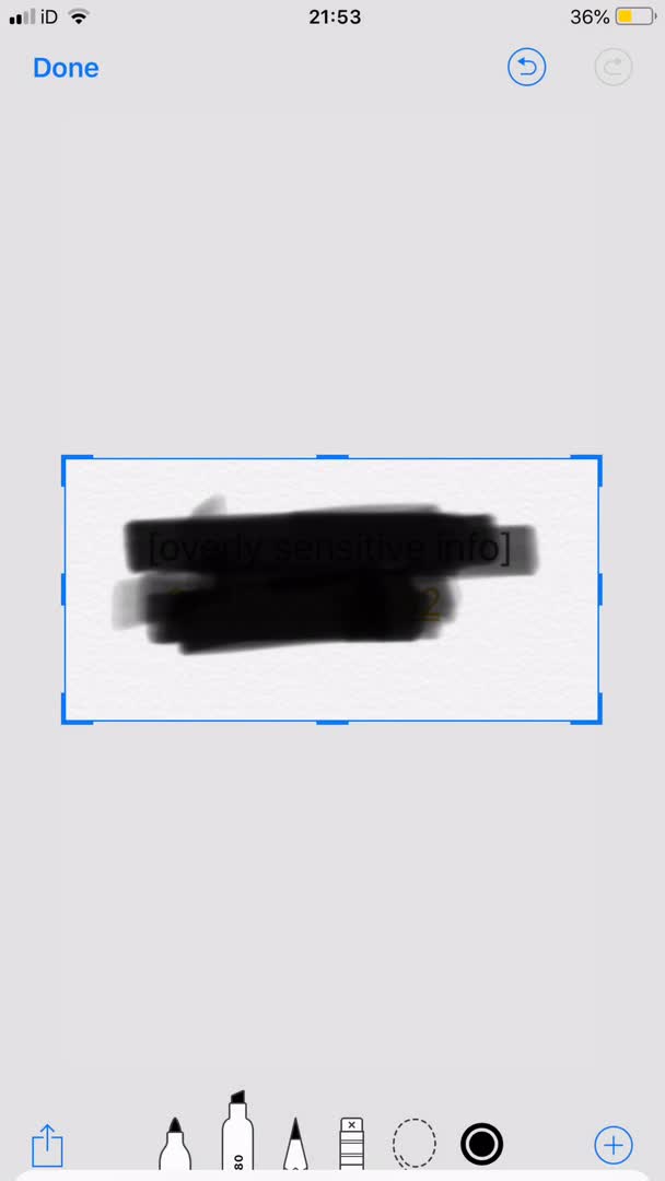 Tính năng tô đậm của iOS để che các thông tin nhạy cảm